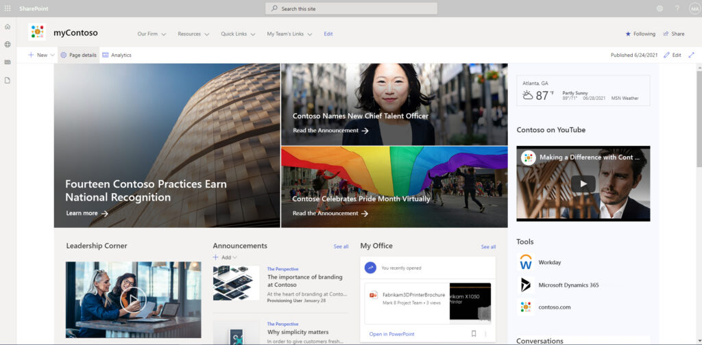 2021 06 SPOModernPage copy - Benefits of Migrating to the Modern SharePoint Site Experience