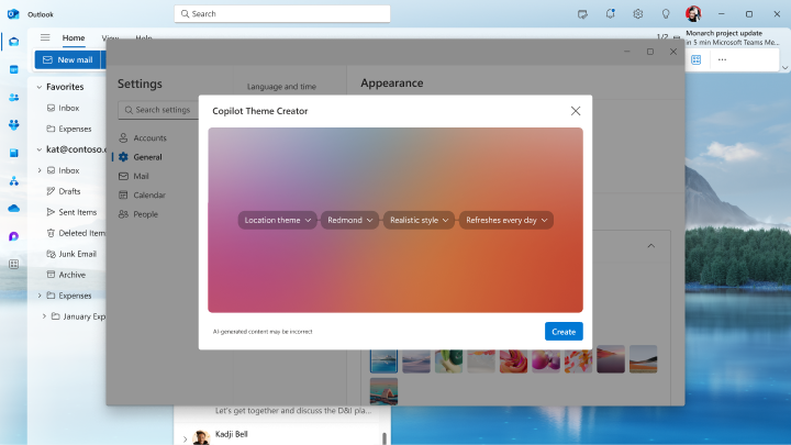 Microsoft Copilot Theme Creator