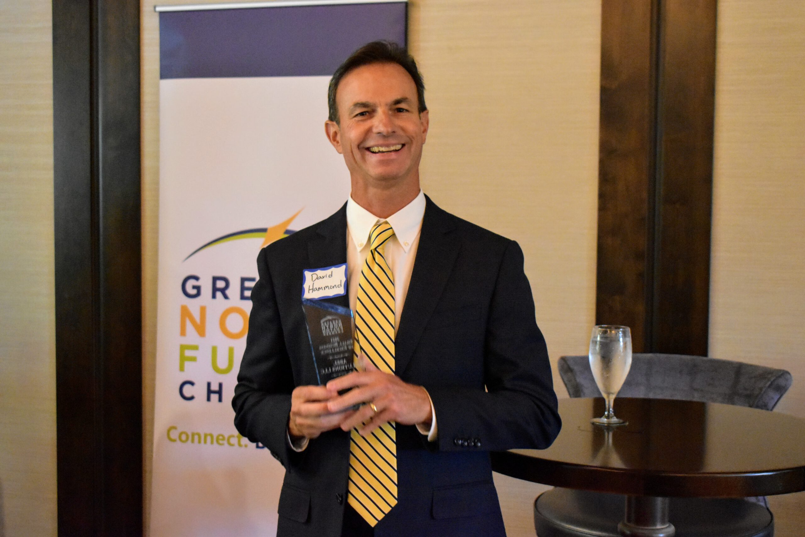 David Hammond accepts Small Business of Excellence Award